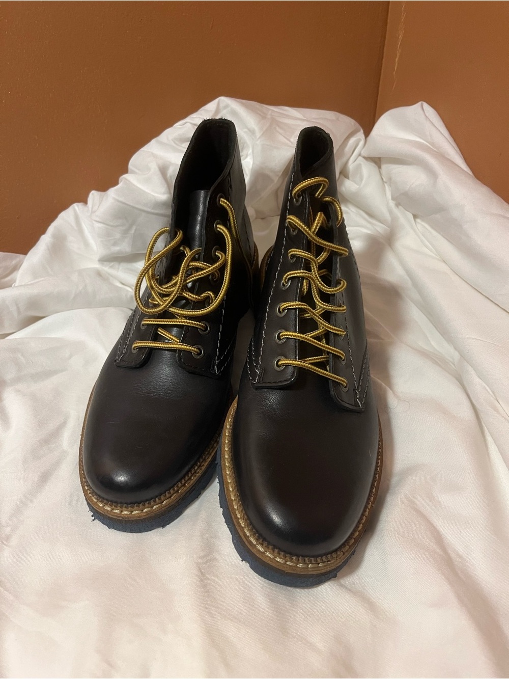 Clarks Frelan Men's Ankle Booties Size 9M Black Leather Round Toe Lace Up Casual